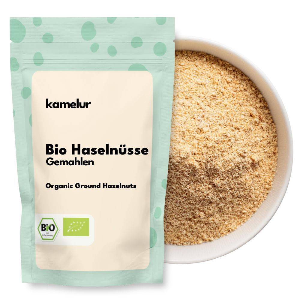 Noisettes bio grillées et moulues 500g