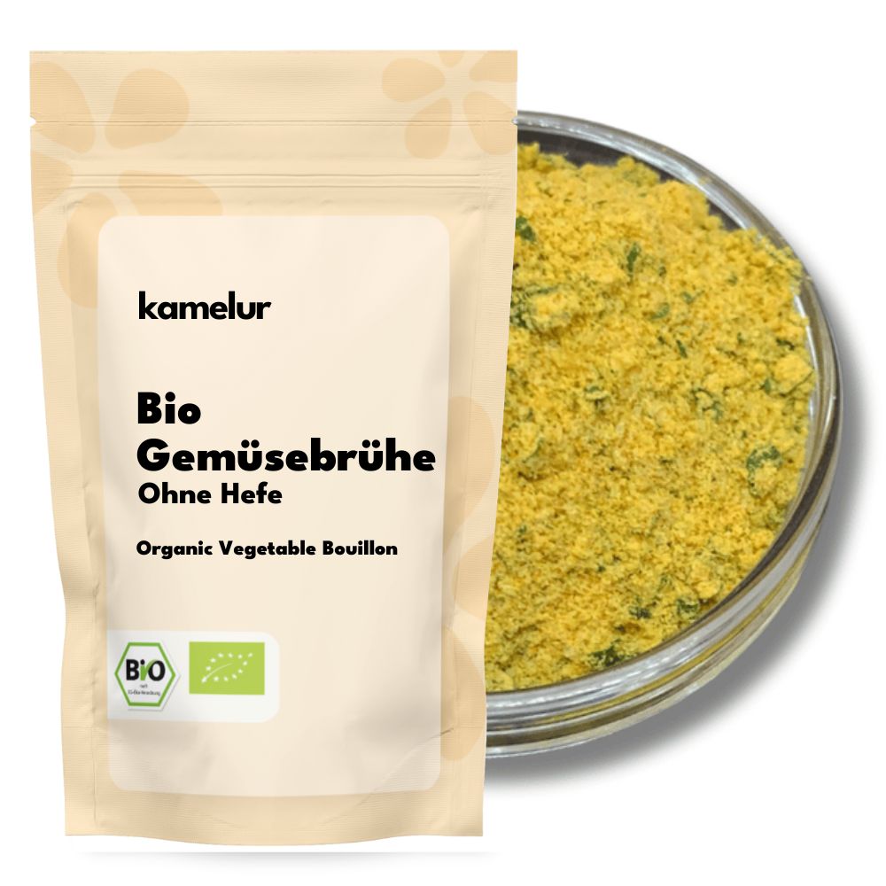 Bio Gemüsebrühe Pulver Bouillon de légumes bio en poudre, sans levure