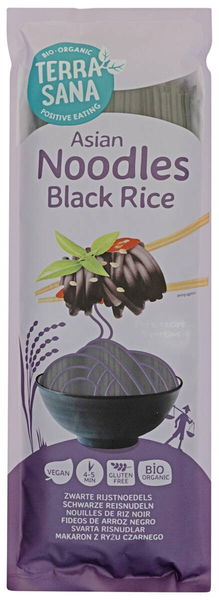 Terrasana Asian Noodles Black Rice Terrasana Asian Noodles Black Rice