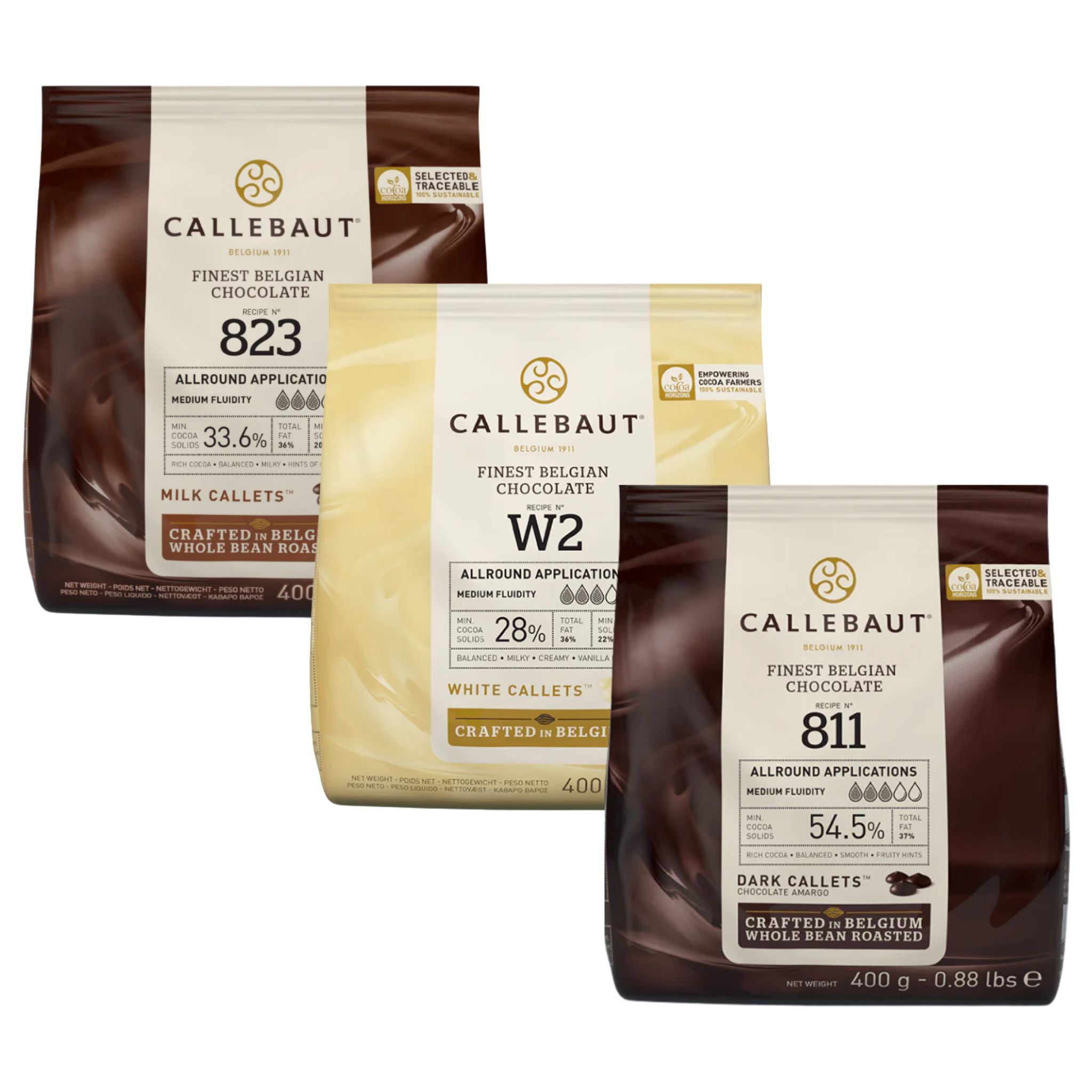 Barry Callebaut 3er Pack (823,811,W2) Barry Callebaut 3er Pack (823,811,W2) 1,2kg