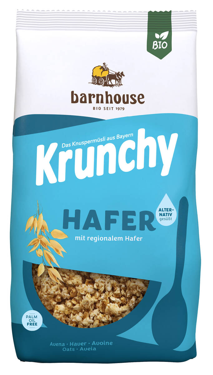 Barnhouse Krunchy Oats alternativement sucré 750 g