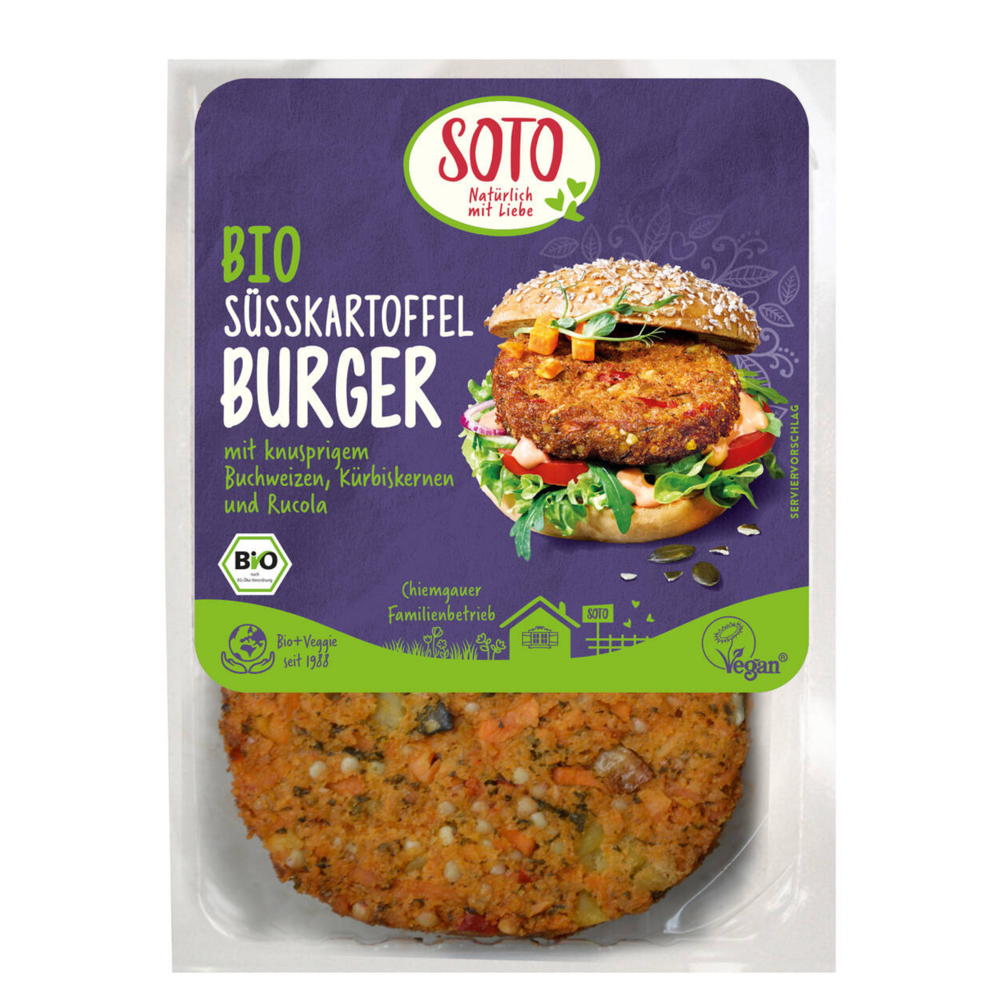 Burger aux patates douces bio Soto
