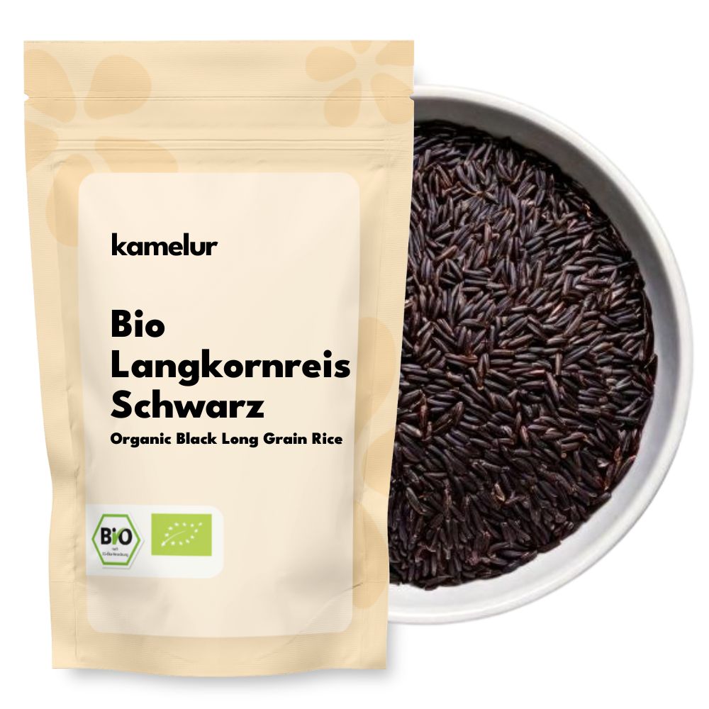 Riz long grain bio, noir