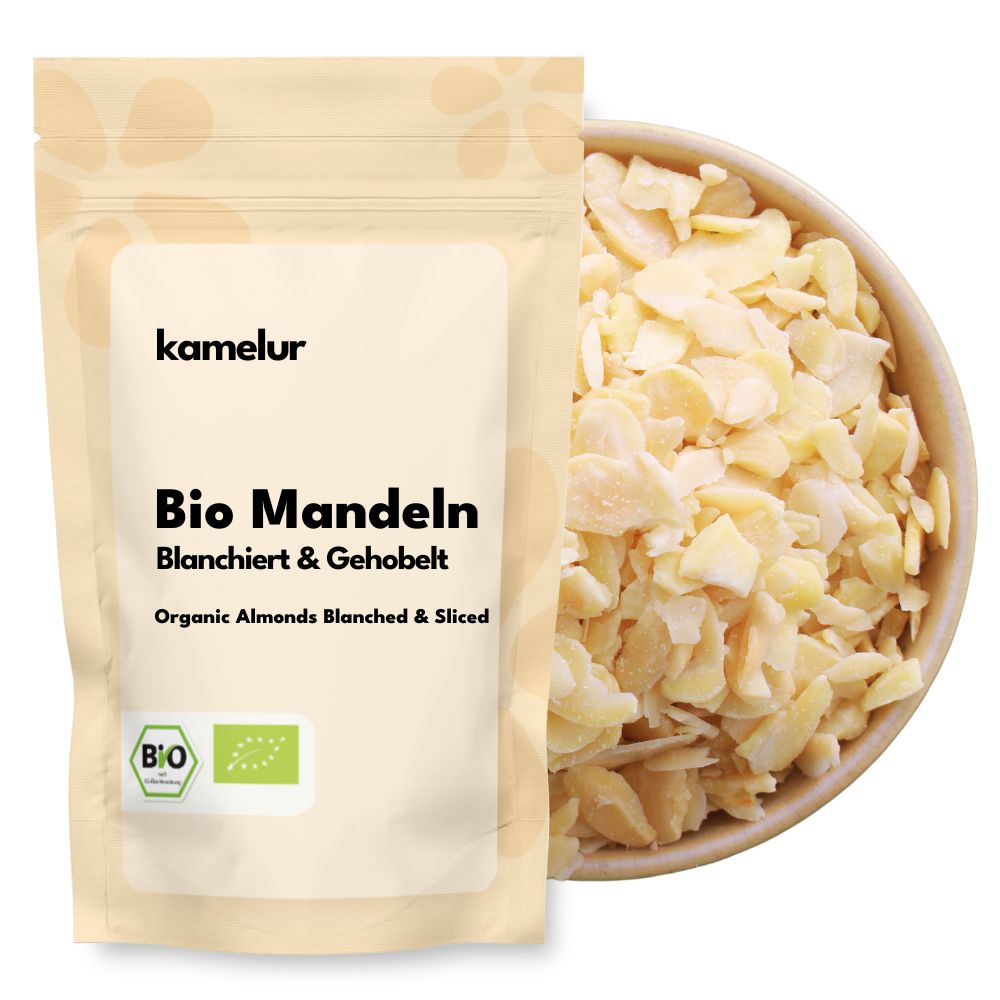 Amandes blanchies et effilées bio 500g