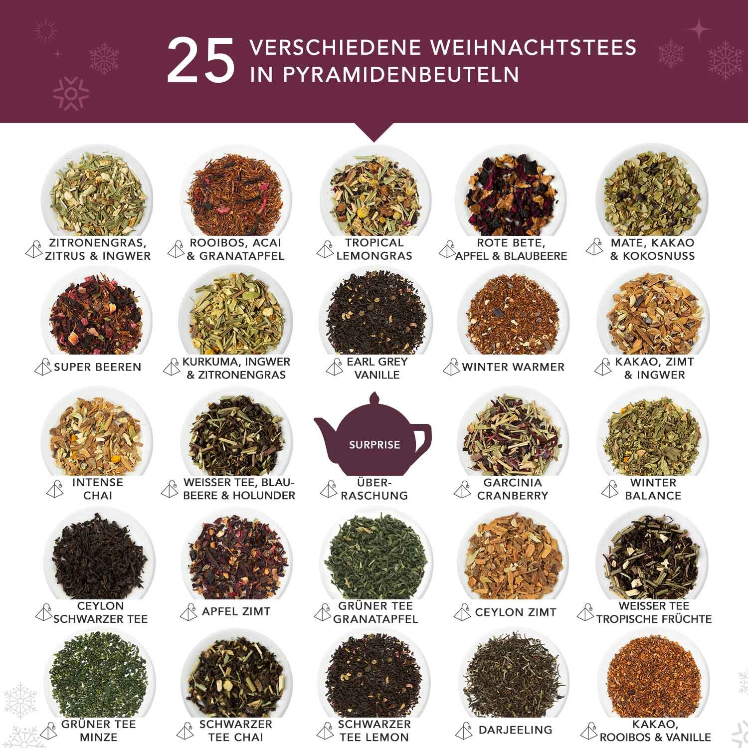 Calendario dell’Avvento del tè English Tea Shop "Mosaico bianco" Calendario dell’Avvento del tè English Tea Shop "Mosaico bianco"