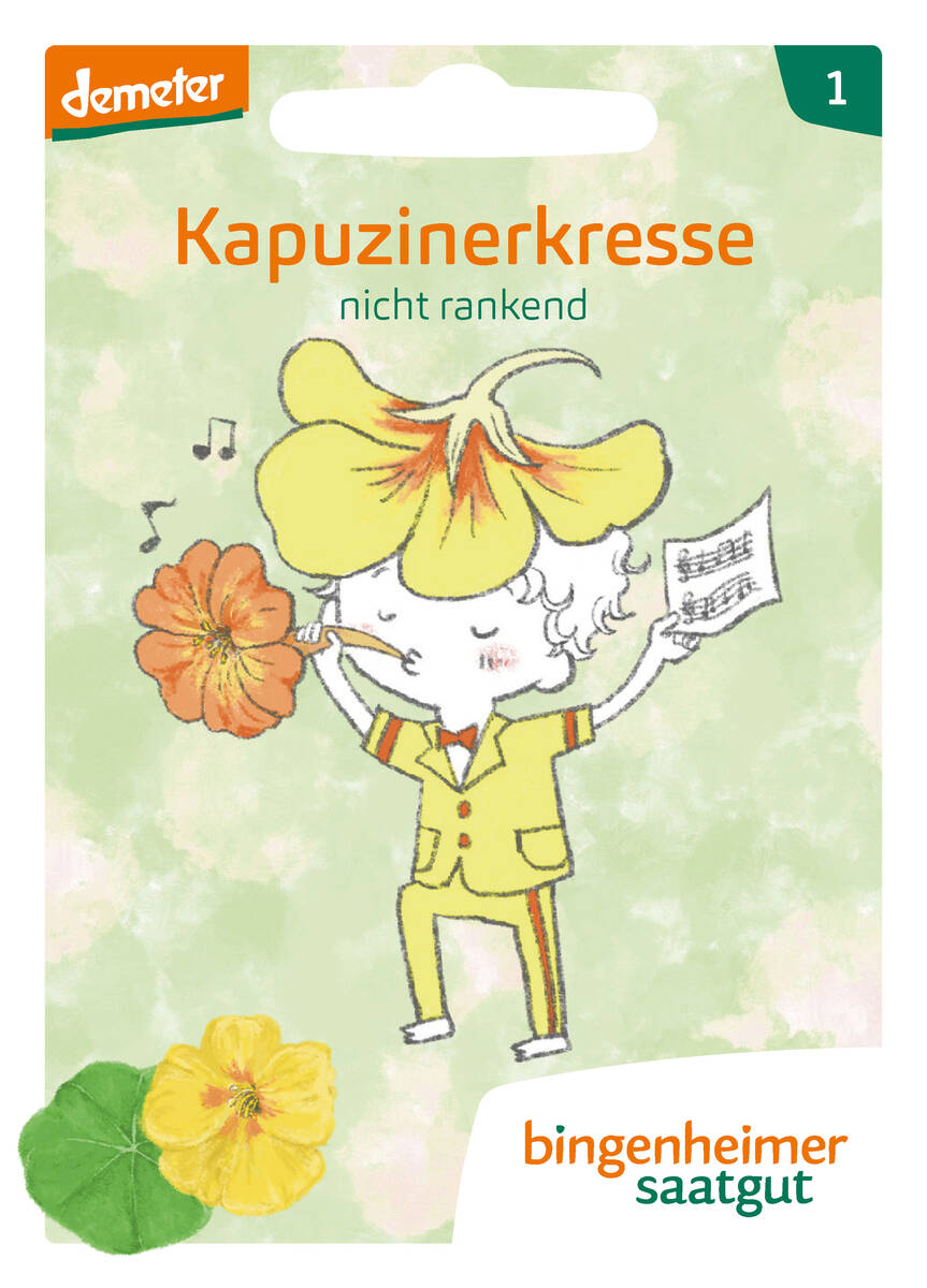 Bingenheimer Saatgut Kinder Kollektion Kapuzinerkresse