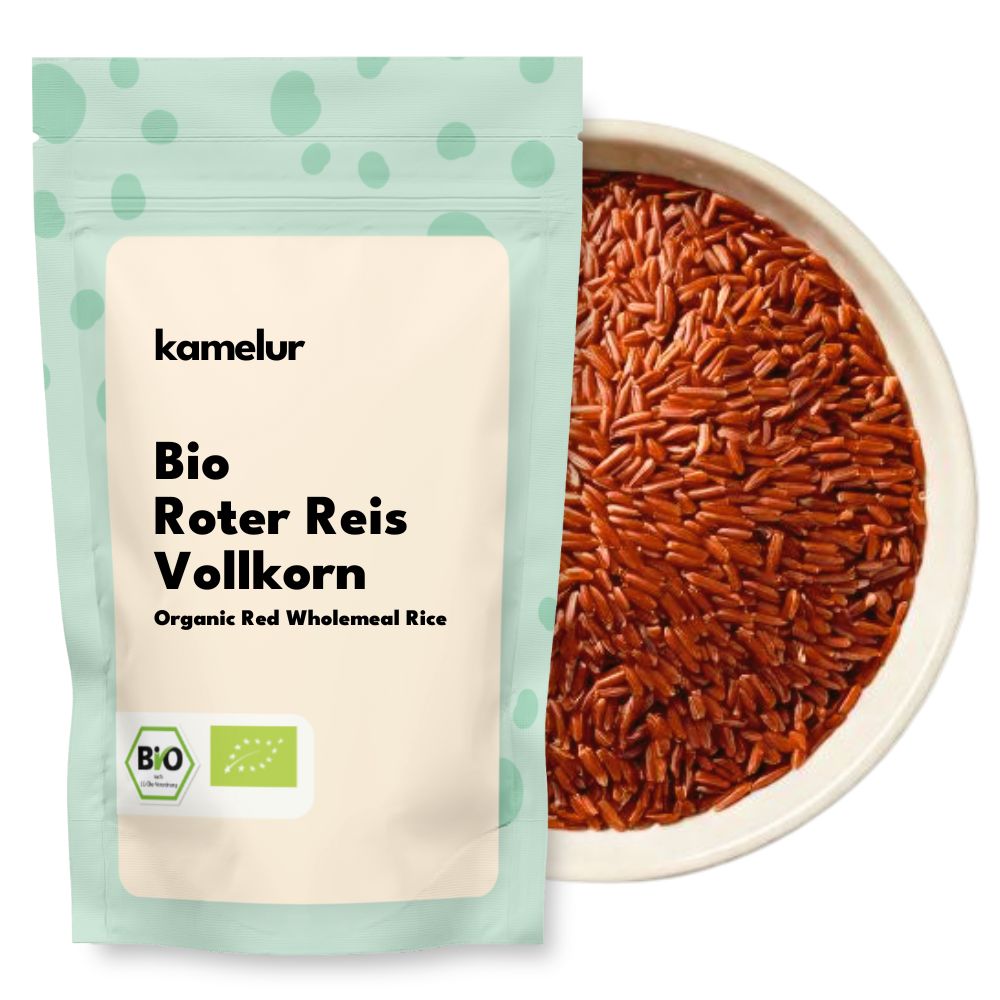 Riz rouge biologique, grains entiers 5 kg