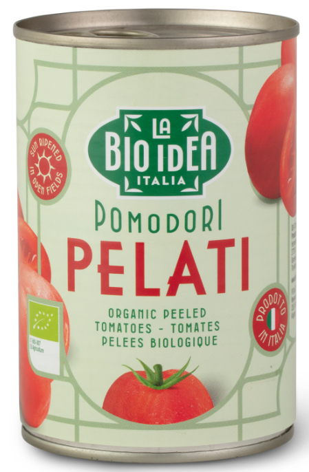 Bio Geschälte Tomaten in Tomatensaft, 12x400g