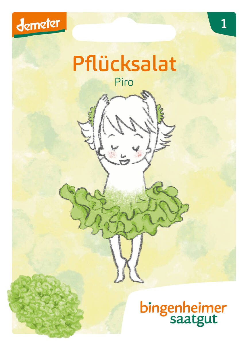 Bingenheimer Saatgut Kinder Kollektion Pflücksalat