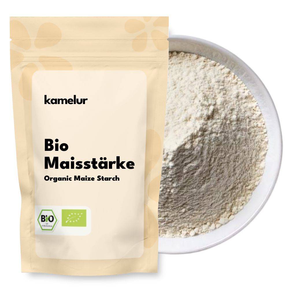 Amidon de maïs bio, blanc Amidon de maïs blanc biologique 1 kg