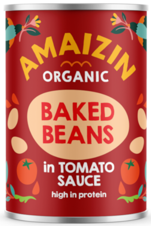 Amaizin Bio gebackene Bohnen in Tomaten Sauce Amaizin Bio gebackene Bohnen in Tomaten Sauce