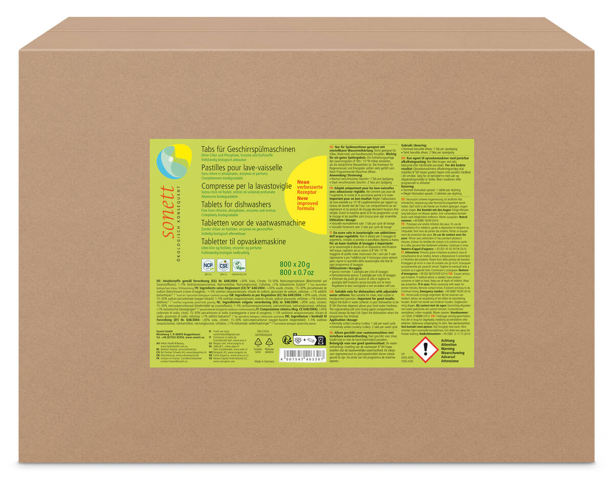 sonett Geschirrspültabs, 800 Stück