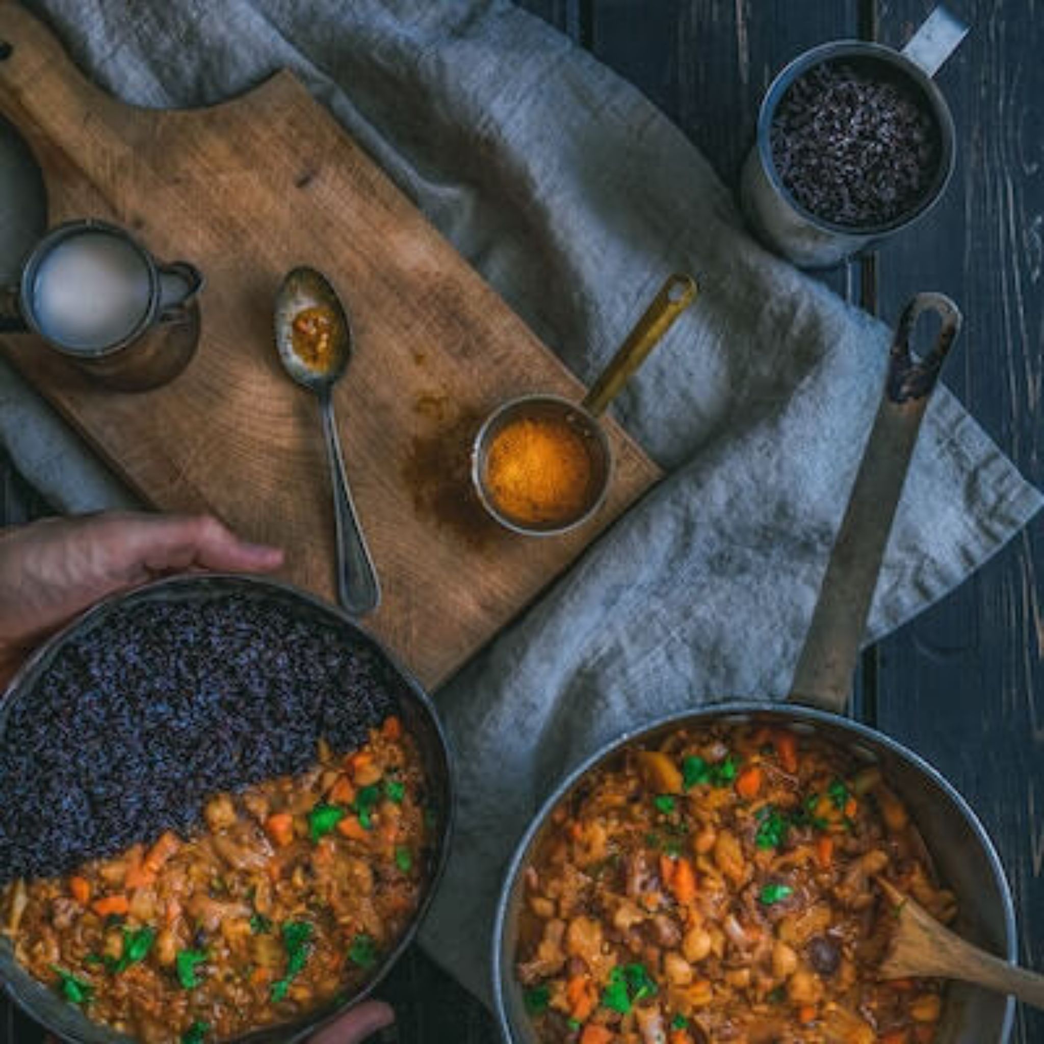 Riz long grain bio, noir