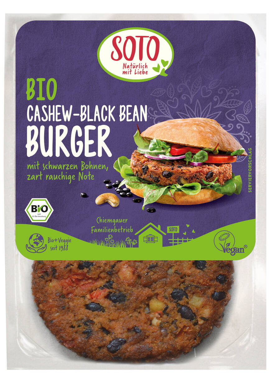 Soto Burger Bio Anacardi e Fagioli Neri