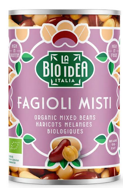 Haricots bio mélangés en boîte, 400g Haricots bio mélangés en boîte, 400g