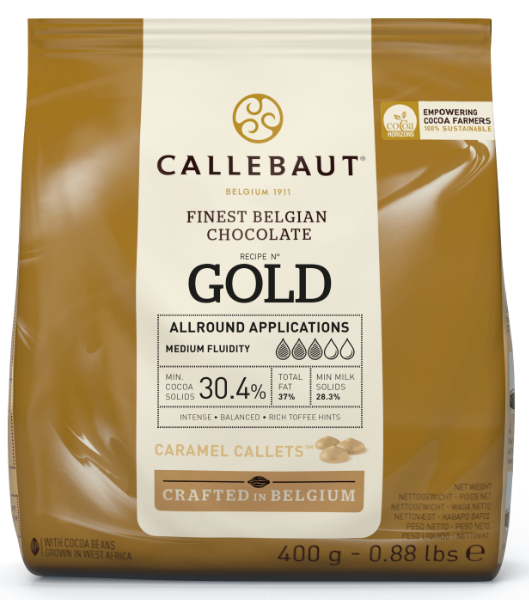 Barry Callebaut Gold Karamell Schokolade Kuvertüre Barry Callebaut Gold Karamell Schokolade Kuvertüre 400g
