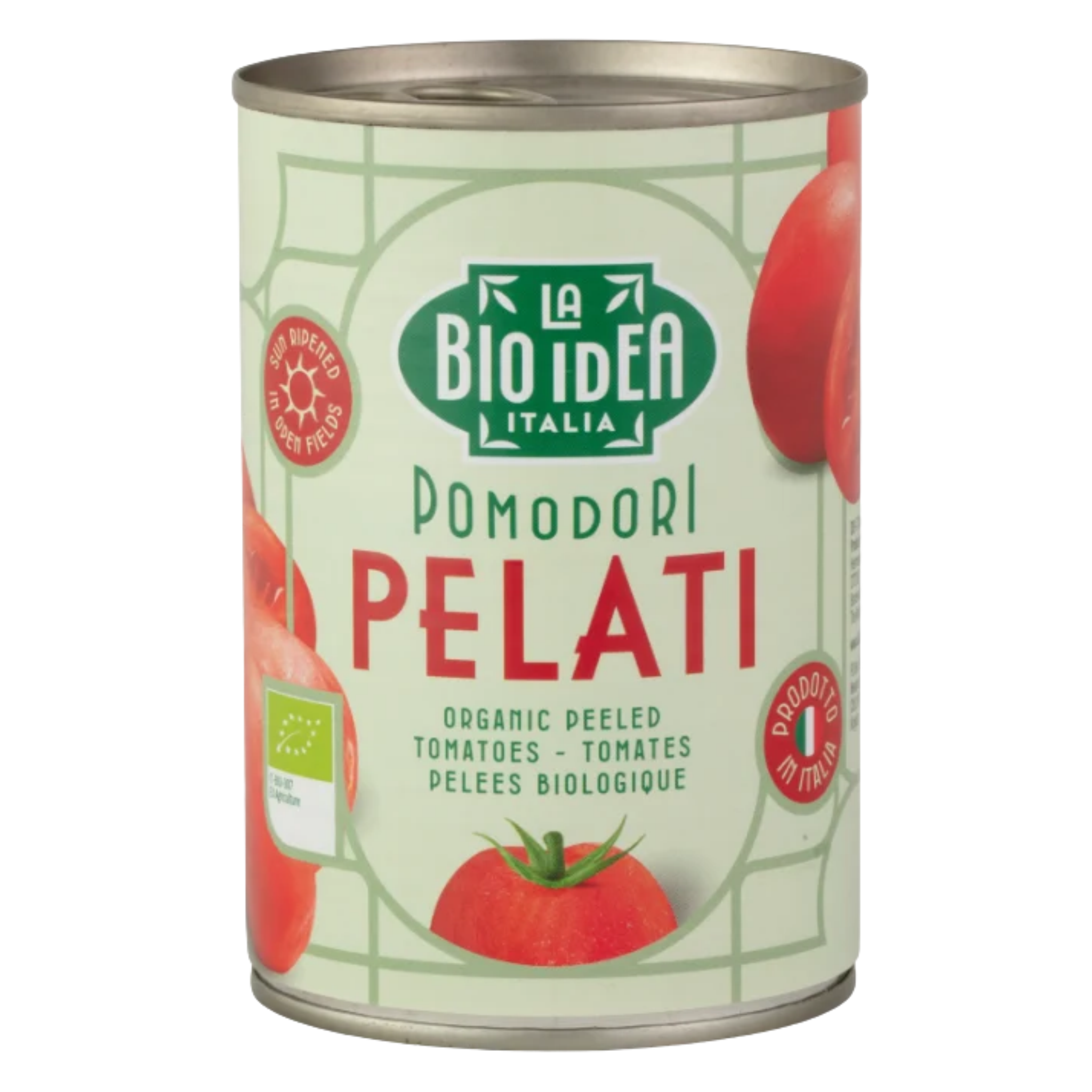 Tomates pelées bio au jus de tomate, 400g