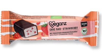 Bio Veganz Choc Bar Strawberry, 35g online bei Kamelur kaufen