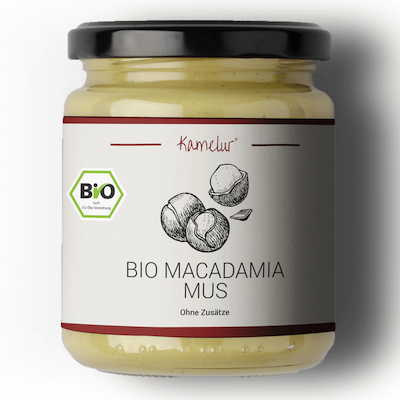 Macadamia Nussmus Bio aus rohen Macadamianüssen