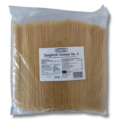 Rapunzel Spaghetti Semola No. 5 Großpackung 5kg