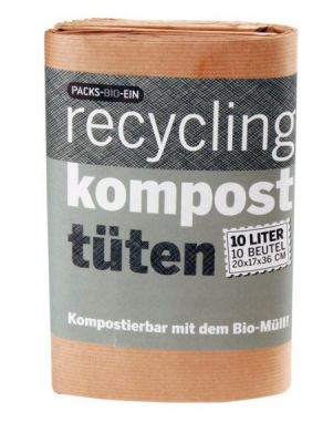 Bio Recycling Komposttüten, 10 Stück, online bei Kamelur kaufen