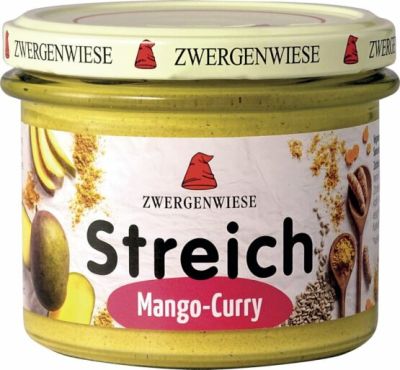 Veganer Bio Brotaufstrich aus Sonnenblumenkernen mit Mango und Curry